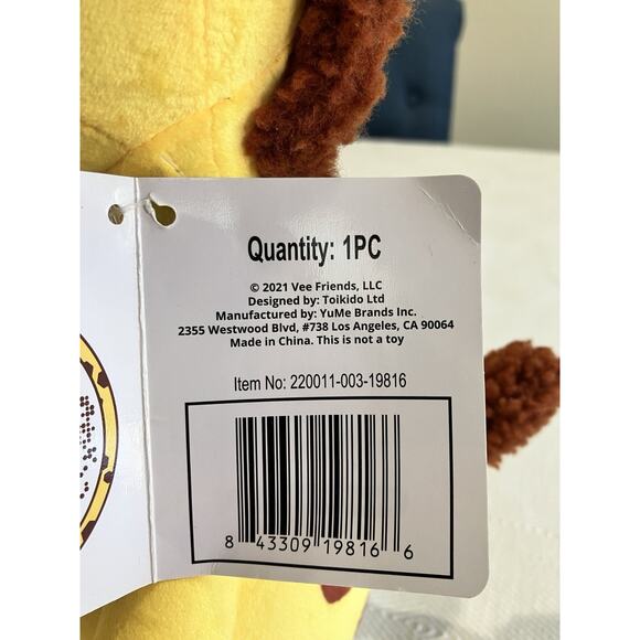 VeeFriends Genuine Giraffe Collectible 10" Plush Toy - Gary Vee Vaynerchuk - Picture 7 of 9